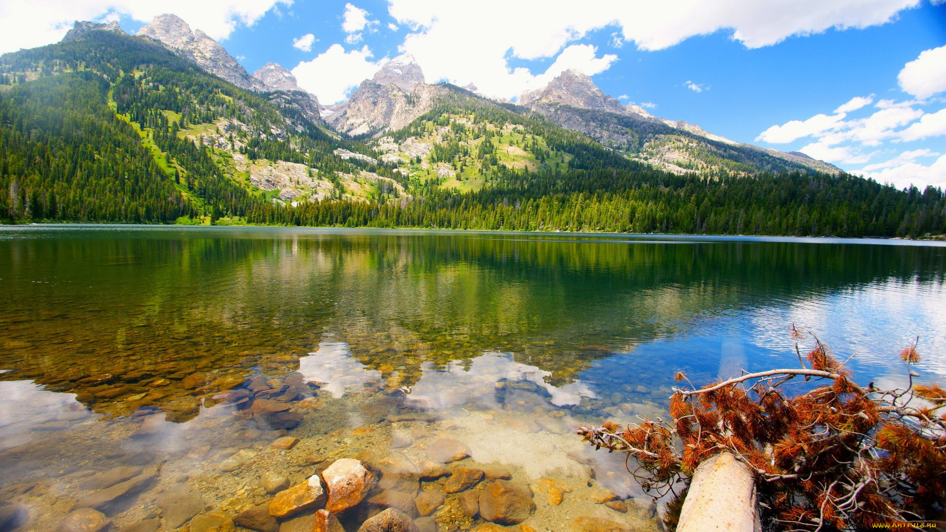 bradley lake, grand tetons, wyoming, , , , bradley, lake, grand, tetons